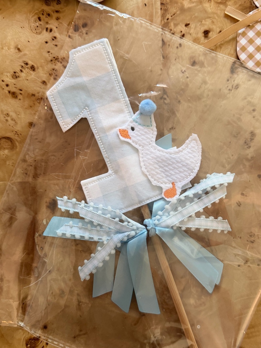 One Silly Goose cake topper